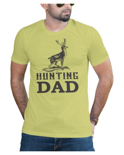 Light Green Hunting Dad T-Shirt for Outdoor Adventures