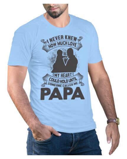 Papa Love Cotton T-Shirt for Father’s Gift