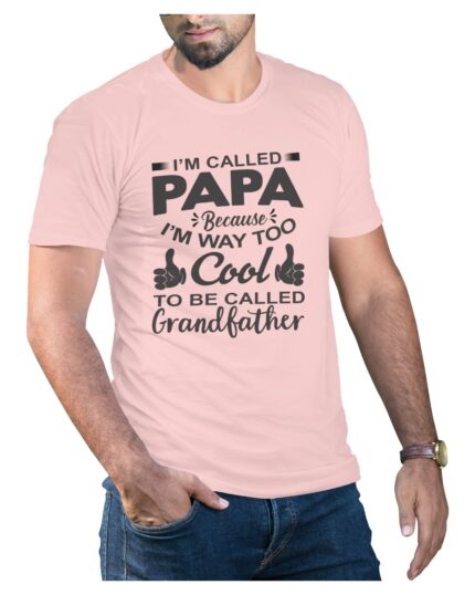 Cool Papa Cotton T-Shirt for Grandfather Who’s Still Young at Heart