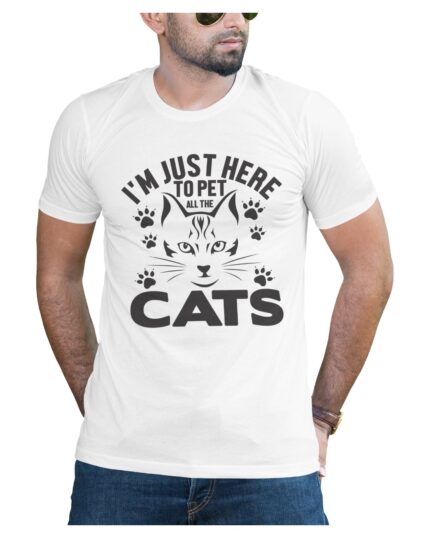 Cat Lover T-Shirt for People Who Want to Pet Every Cat