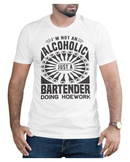 Funny Bartender T-Shirt for Men Who Love Mixing and Joking