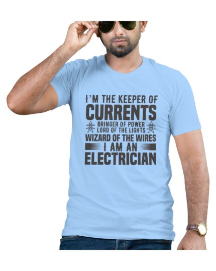 Comfortable Electrician Cotton T-Shirt for Daily Work and Casual Wear