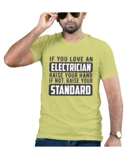Funny Electrician Quote Cotton T-Shirt for Daily Comfort