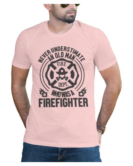 Light Pink T-Shirt to Support Fire Department in a Simple Way