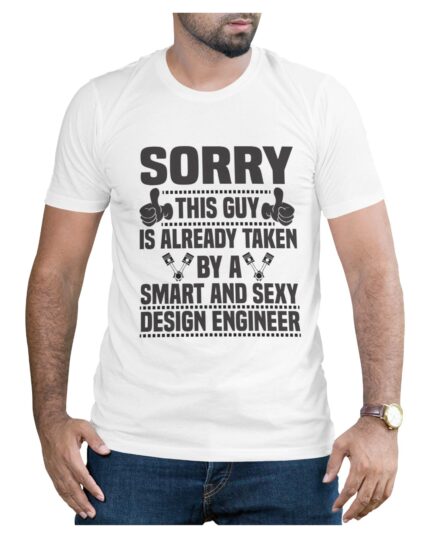 White Cotton T-Shirt for Smart and Stylish Engineers