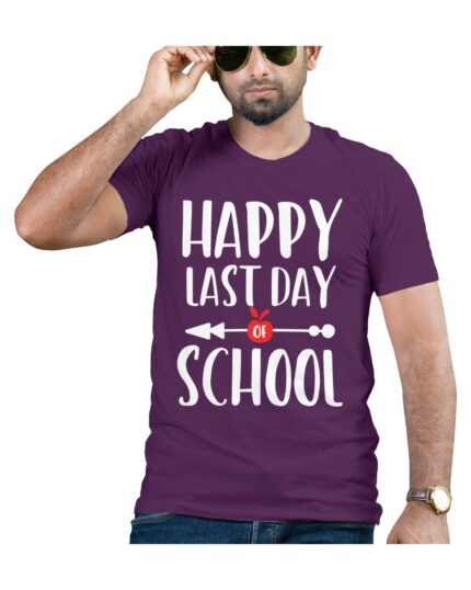Fun Purple Tee for Last Day of School Vibes
